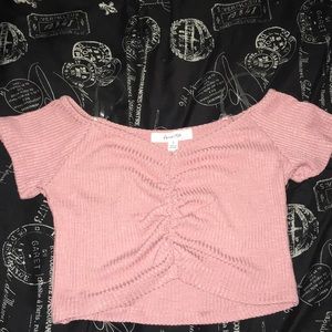 Light pink crop top